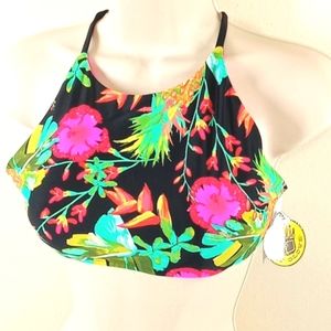 BODY GLOVE Bikini Top LARGE/ G Swim Vacation Multi-color PADDED New